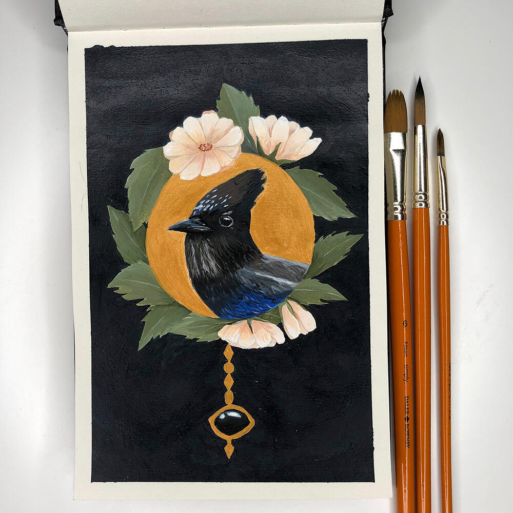 Steller Jay | acrylic