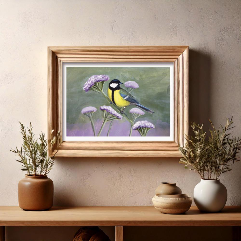 Hand-Drawn Bird Illustration Print – Nature Wall Art