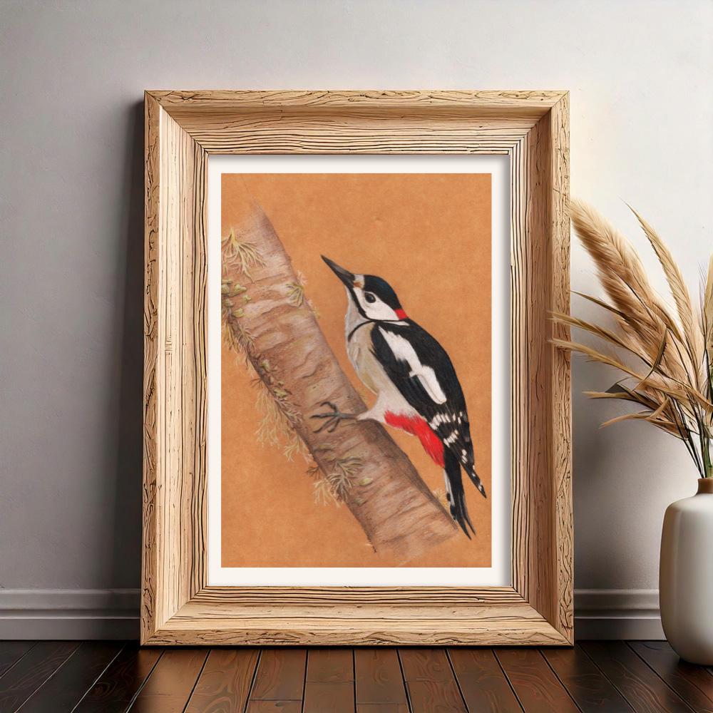 Hand-Drawn Bird Illustration Print – Nature Wall Art
