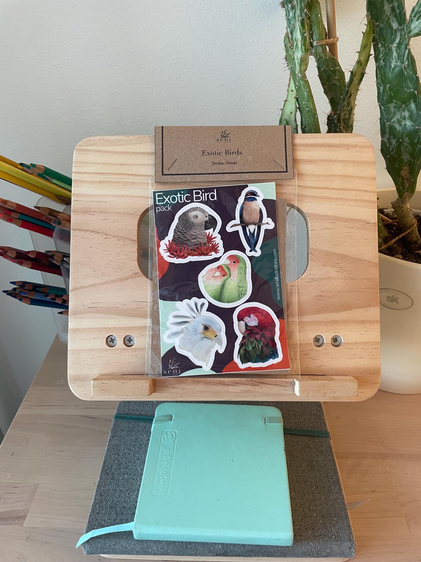 Bird Sticker Sheets - Exotic & Finnish Packs, Original Art, A6 Vinyl