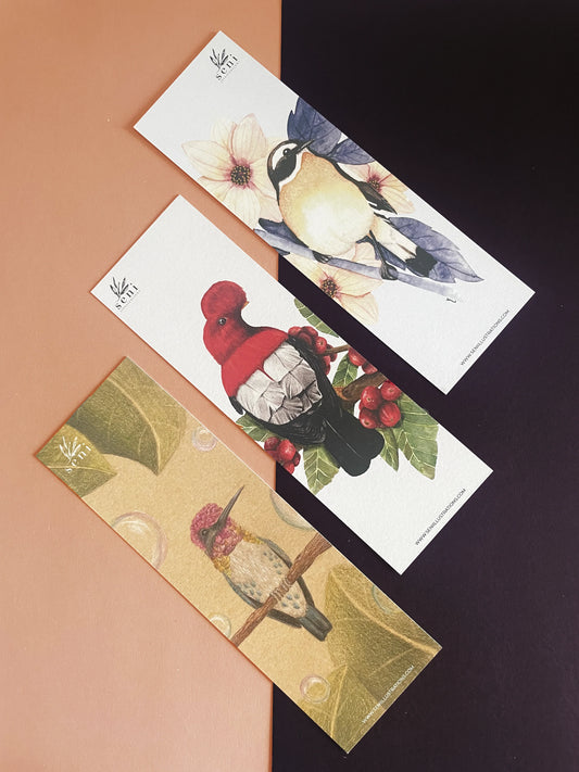 BirdMark - Bird Illustration Bookmark - Gift for Book Lovers