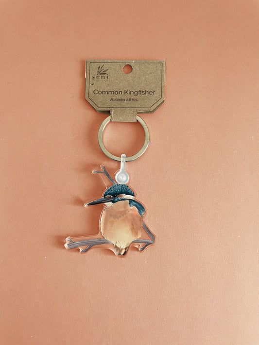 Birdie Charms - Acrylic Bird Keychains - Hand-drawn Illustrations - Cute Bird Keyring - Nature Lover Gift