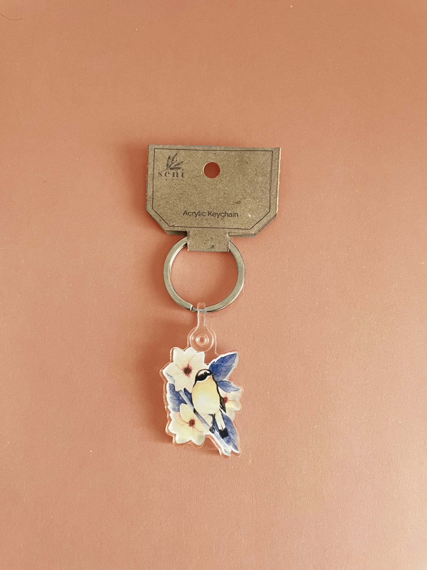 Birdie Charms - Acrylic Bird Keychains - Hand-drawn Illustrations - Cute Bird Keyring - Nature Lover Gift