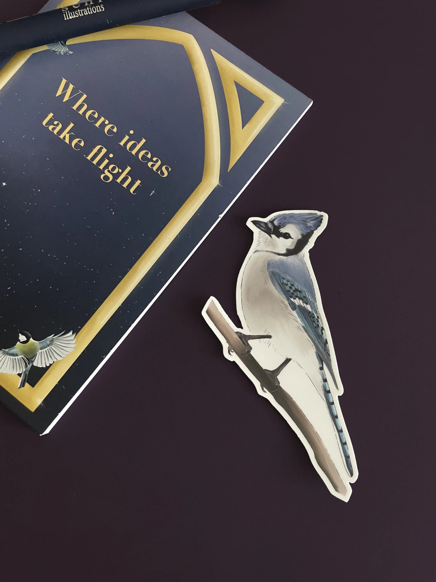 Bird Die-Cut Sticker – Delicate Vinyl | Kingfisher, Waxwing & Blue Jay