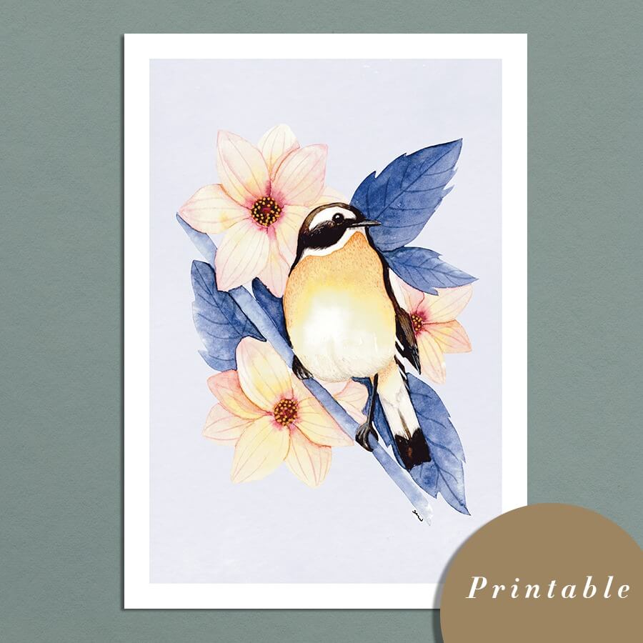 Birds My Love - Printable art prints